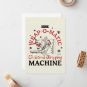 LOONEY TUNES™ | ACME Wrap-O-Matic Wrapping Machine Notitiekaartje (Voorkant / Achterkant in situ)