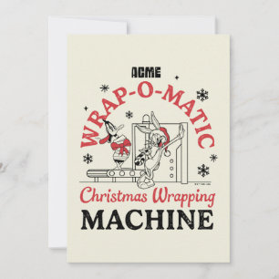 LOONEY TUNES™   ACME Wrap-O-Matic Wrapping Machine Notitiekaartje