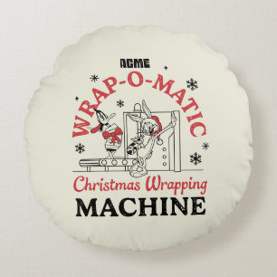 LOONEY TUNES™ ACME Wrap-O-Matic Wrapping Machine Rond Kussen