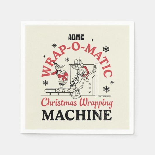 LOONEY TUNES™ | ACME Wrap-O-Matic Wrapping Machine Servet (Voorkant)