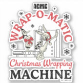 LOONEY TUNES™ | ACME Wrap-O-Matic Wrapping Machine Sticker (Voorkant)