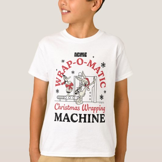 LOONEY TUNES™ | ACME Wrap-O-Matic Wrapping Machine T-shirt (Voorkant)