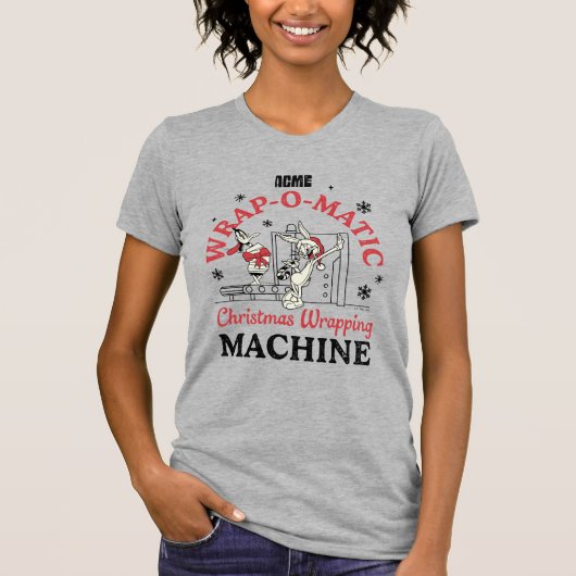 LOONEY TUNES™ | ACME Wrap-O-Matic Wrapping Machine T-shirt (Voorkant)
