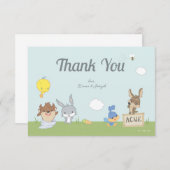 LOONEY TUNES™ Baby shower Bedankkaart (Voorkant / Achterkant)