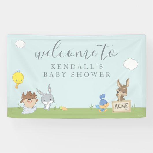 LOONEY TUNES™ Baby shower Welkom Spandoek (Horizontaal)