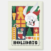 LOONEY TUNES™ BUGS BUNNY™ Feestdagen Badge Magneet (Voorkant)