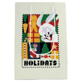 LOONEY TUNES™ BUGS BUNNY™ Feestdagen Badge Medium Cadeauzakje (Achterkant)