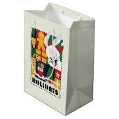 LOONEY TUNES™ BUGS BUNNY™ Feestdagen Badge Medium Cadeauzakje (Achterkant Gekanteld)