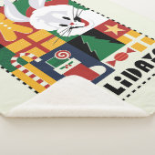 LOONEY TUNES™ BUGS BUNNY™ Feestdagen Badge Sherpa Deken (3/4)