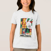 LOONEY TUNES™ BUGS BUNNY™ Feestdagen Badge Tri-Blend Shirt (Voorkant)