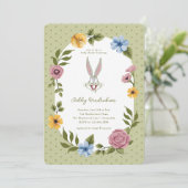 LOONEY TUNES™ | BUGS BUNNY™ Floral Baby Shower Kaart (Staand voorkant)
