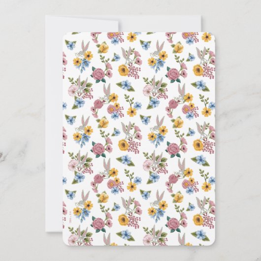 LOONEY TUNES™ | BUGS BUNNY™ Floral Birthday Kaart (Achterkant)