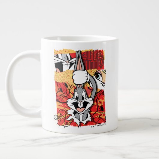 LOONEY TUNES™ | BUGS BUNNY™ Pop-up grafisch Grote Koffiekop (Links)