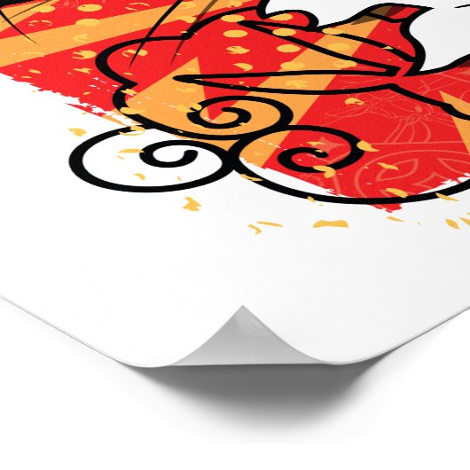 LOONEY TUNES™ | BUGS BUNNY™ Pop-up grafisch Poster (Hoek)