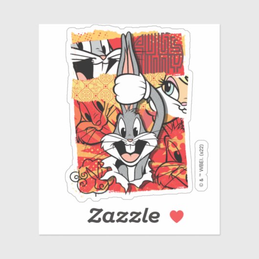 LOONEY TUNES™ | BUGS BUNNY™ Pop-up grafisch Sticker (Vel)
