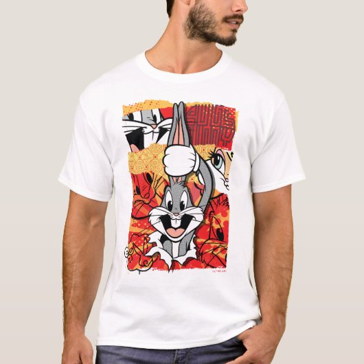 LOONEY TUNES™ | BUGS BUNNY™ Pop-up grafisch T-shirt (Voorkant)
