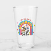 LOONEY TUNES™ - Celebrate Diversity Pride Rainbow Glas (Voorkant)