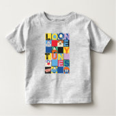 LOONEY TUNES™ Character Checker Blocks Kinder Shirts (Voorkant)