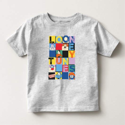 LOONEY TUNES™ Character Checker Blocks Kinder Shirts (Voorkant)