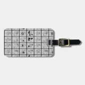 LOONEY TUNES™ Character Emotion Chart Bagagelabel (Voorkant horizontaal)