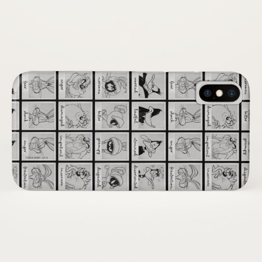 LOONEY TUNES™ Character Emotion Chart Case-Mate iPhone Case (Achterkant (horizontaal))