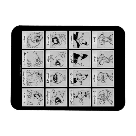 LOONEY TUNES™ Character Emotion Chart Magneet (Horizontaal)