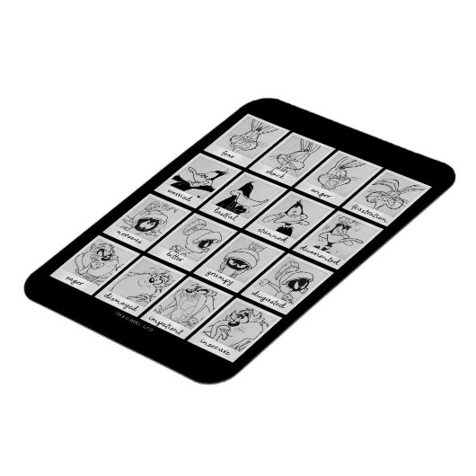 LOONEY TUNES™ Character Emotion Chart Magneet (Linkerzijde)