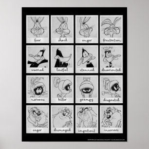 LOONEY TUNES™ Character Emotion Chart Poster