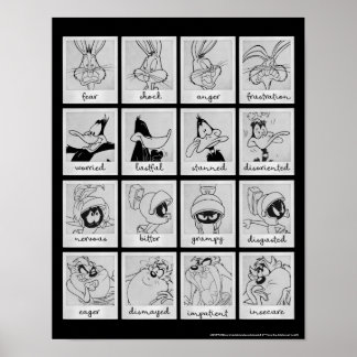 LOONEY TUNES™ Character Emotion Chart Poster