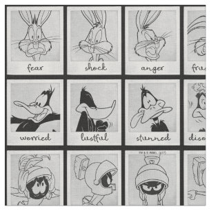 LOONEY TUNES™ Character Emotion Chart Stof