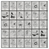 LOONEY TUNES™ Character Emotion Chart Stof (Swatch)