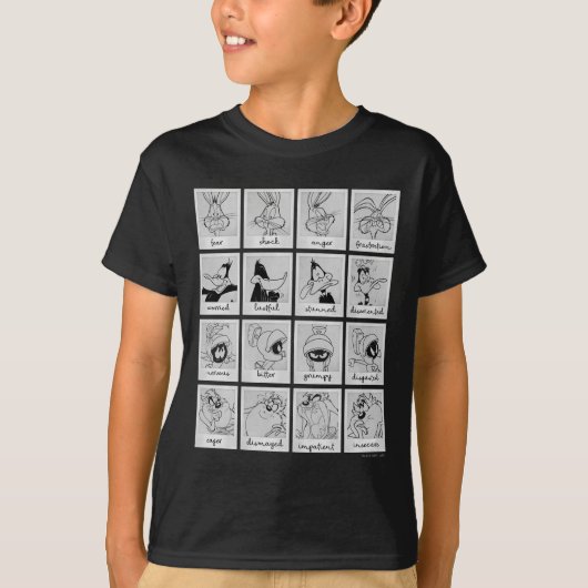LOONEY TUNES™ Character Emotion Chart T-shirt (Voorkant)