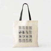 LOONEY TUNES™ Character Emotion Chart Tote Bag (Voorkant)