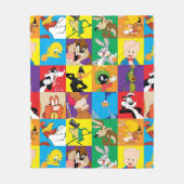LOONEY TUNES™ Character Grid Fleece Deken (Voorkant)