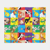 LOONEY TUNES™ Character Grid Fleece Deken (Voorkant (Horizontaal))