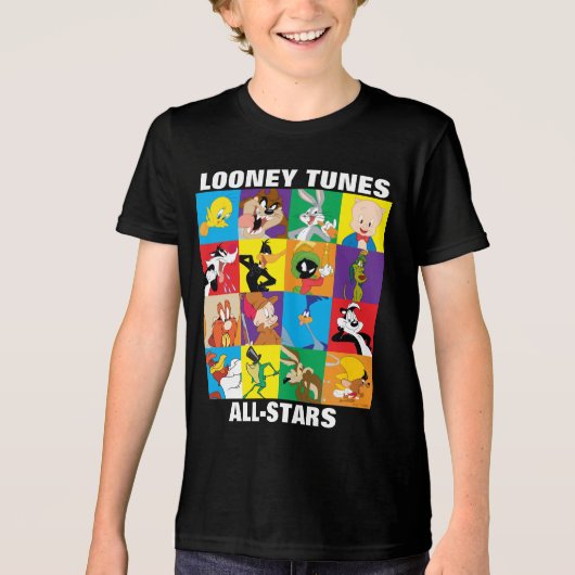 LOONEY TUNES™ Character Grid Tri-Blend Shirt (Voorkant)