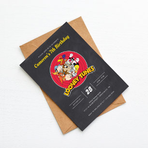 LOONEY TUNES™ Character Group Chalkboard Birthday Kaart