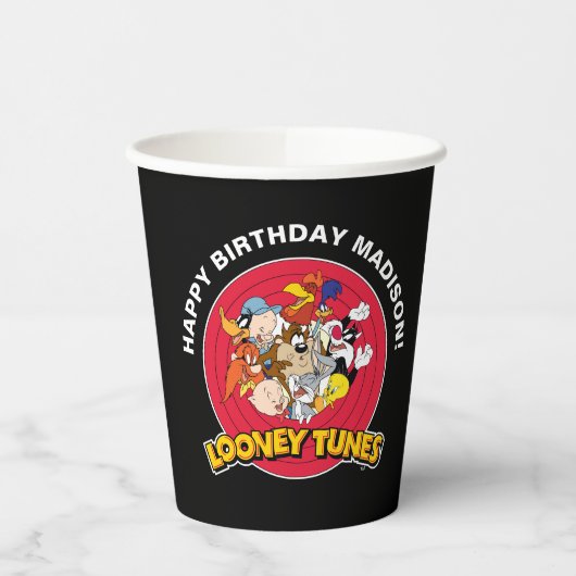 LOONEY TUNES™ Character Group | Geboortedag Papieren Bekers (Links)