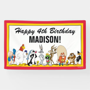 LOONEY TUNES™ Character Group   Geboortedag Spandoek