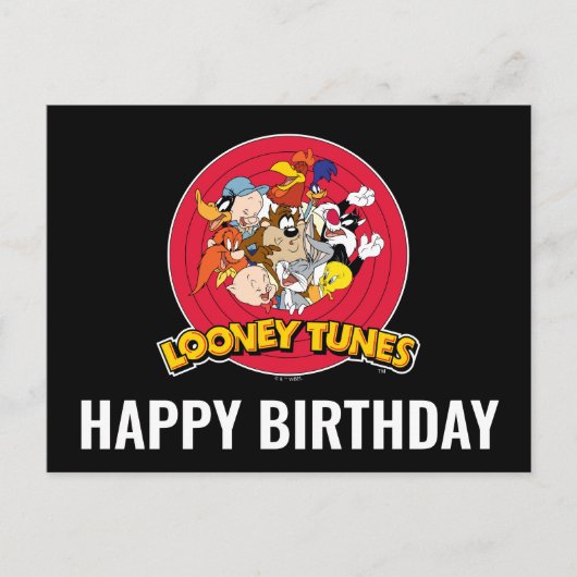 LOONEY TUNES™ Character Logo Briefkaart (Voorkant)