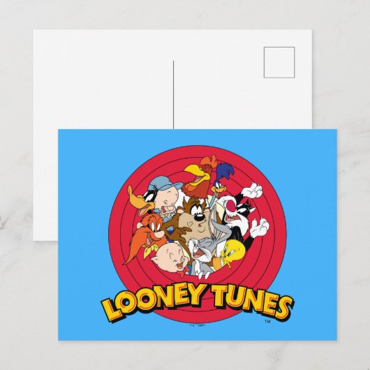 LOONEY TUNES™ Character Logo Briefkaart (Voorkant / Achterkant)