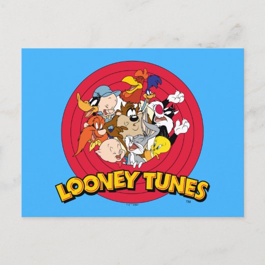 LOONEY TUNES™ Character Logo Briefkaart (Voorkant)