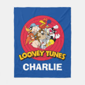 LOONEY TUNES™ Character Logo Fleece Deken (Voorkant)