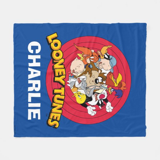 LOONEY TUNES™ Character Logo Fleece Deken (Voorkant (Horizontaal))