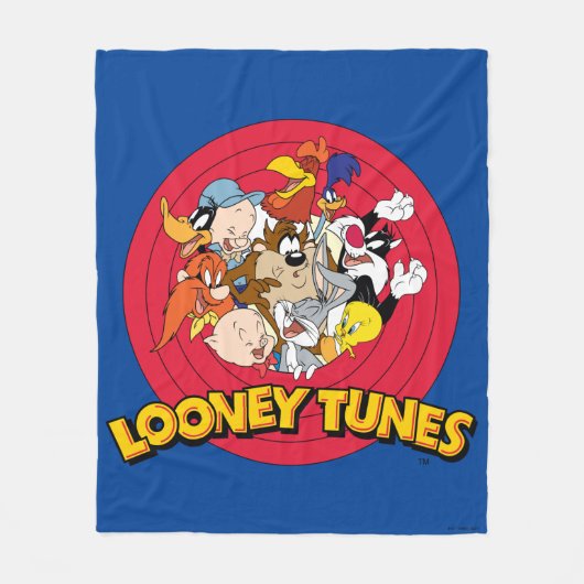LOONEY TUNES™ Character Logo Fleece Deken (Voorkant)