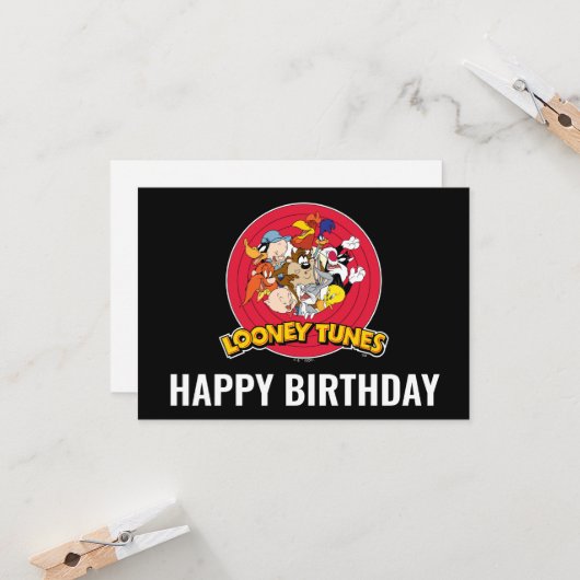 LOONEY TUNES™ Character Logo Kaart (Voorkant / Achterkant in situ)