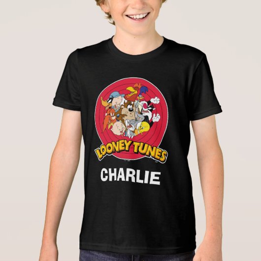 LOONEY TUNES™ Character Logo Tri-Blend Shirt (Voorkant)