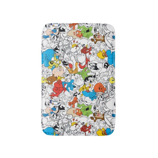 LOONEY TUNES™ Colour Pop Pattern Badmat (Voorkant Verticaal)