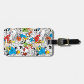 LOONEY TUNES™ Colour Pop Pattern Bagagelabel (Voorkant horizontaal)