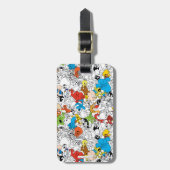 LOONEY TUNES™ Colour Pop Pattern Bagagelabel (Voorkant verticaal)